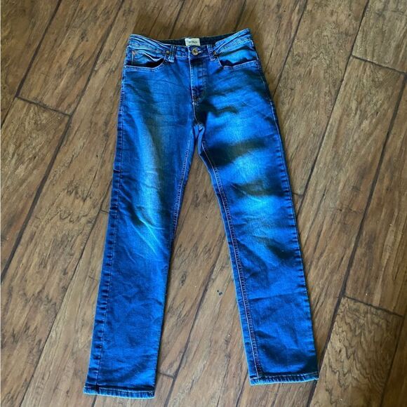 Hudson Straight Leg Jeans CPSIA 2008 Dark Wash Faded Denim Jeans - Picture 1 of 10